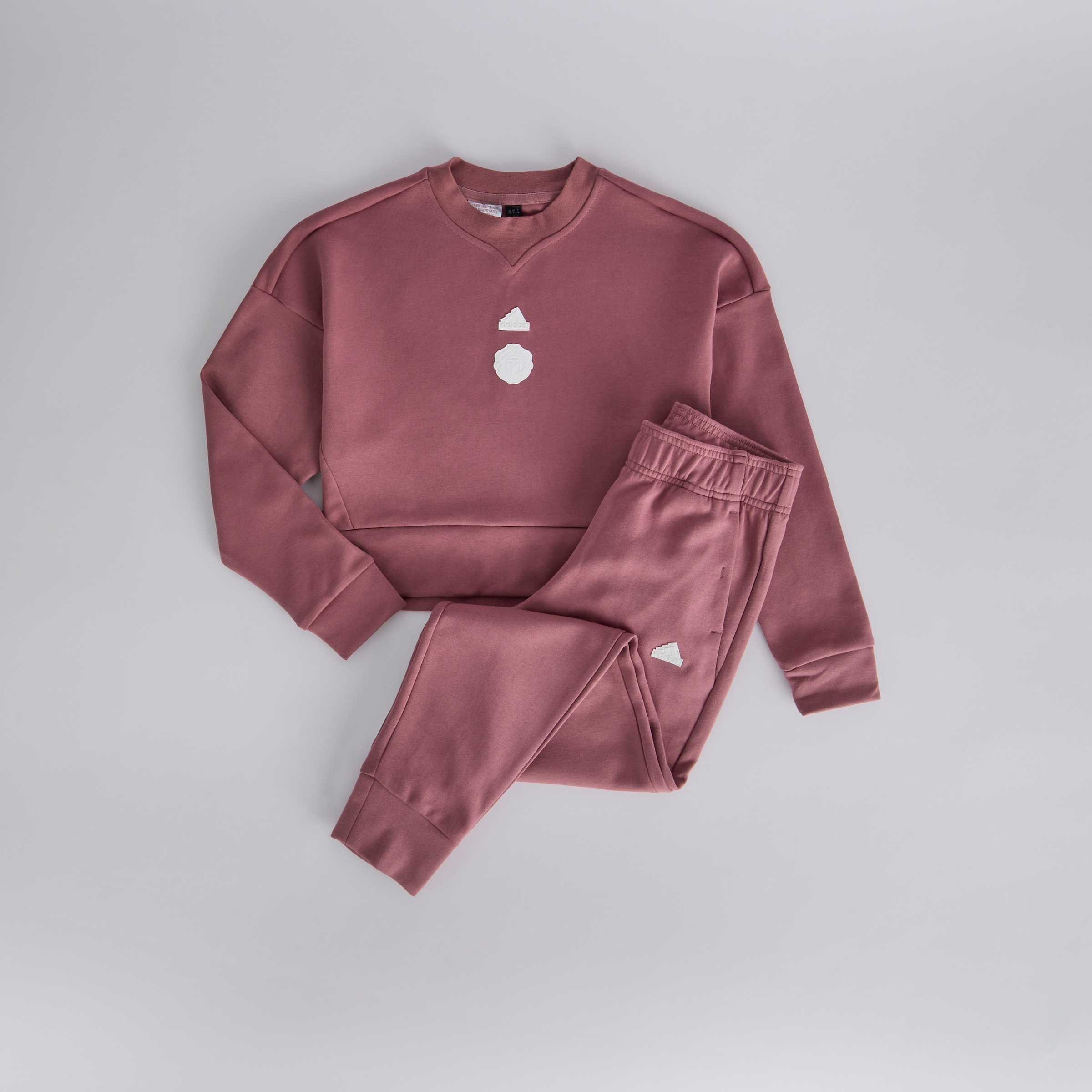 Manchester United x adidas Kids Future Icons Tracksuit Burgundy 빨간색