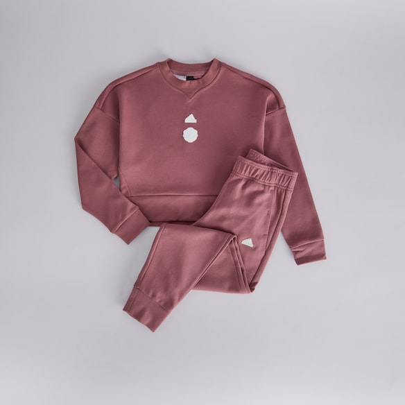 Manchester United x adidas Kids Future Icons Tracksuit Burgundy Red