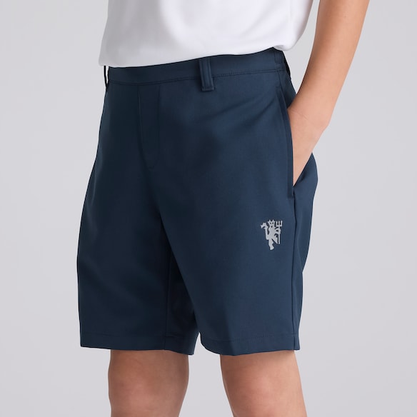 Manchester United x adidas Kids Golf Ultimate365 Adjustable Shorts Navy Navy blue