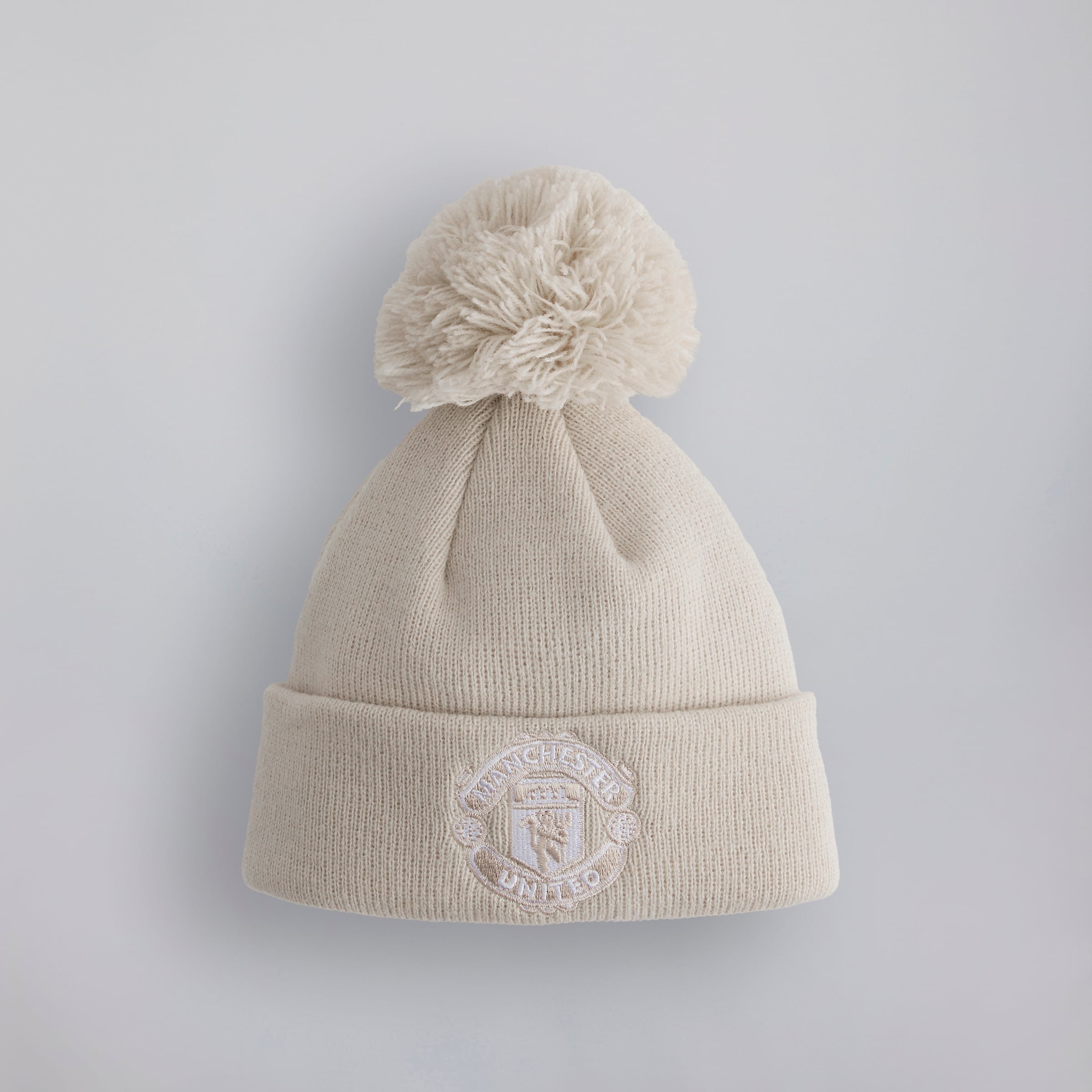 Manchester United x New Era Baby My First Bobble Beanie Stone Beige