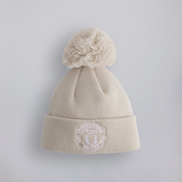 Manchester United x New Era Baby My First Bobble Beanie Stone Beige