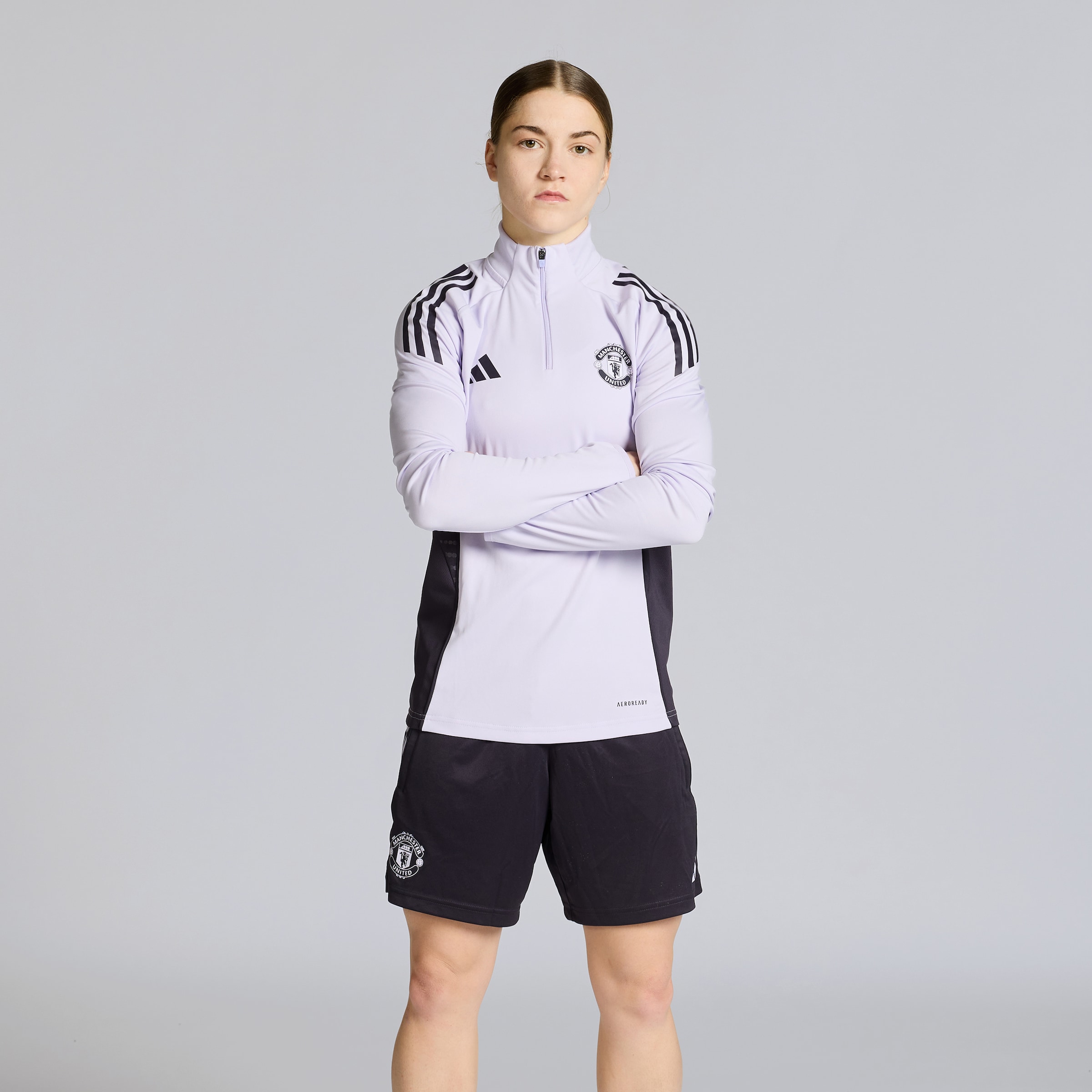 Manchester United Tiro 25 Competition Training Top Purple Detail [5-5]