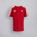 Manchester United x adidas Kids Essentials 3-Stripes Cotton T-Shirt Red