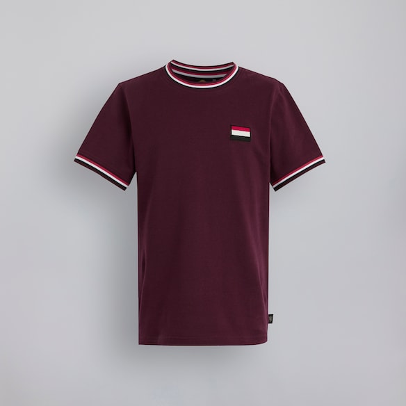 Manchester United Kids Pique T-Shirt Burgundy Red