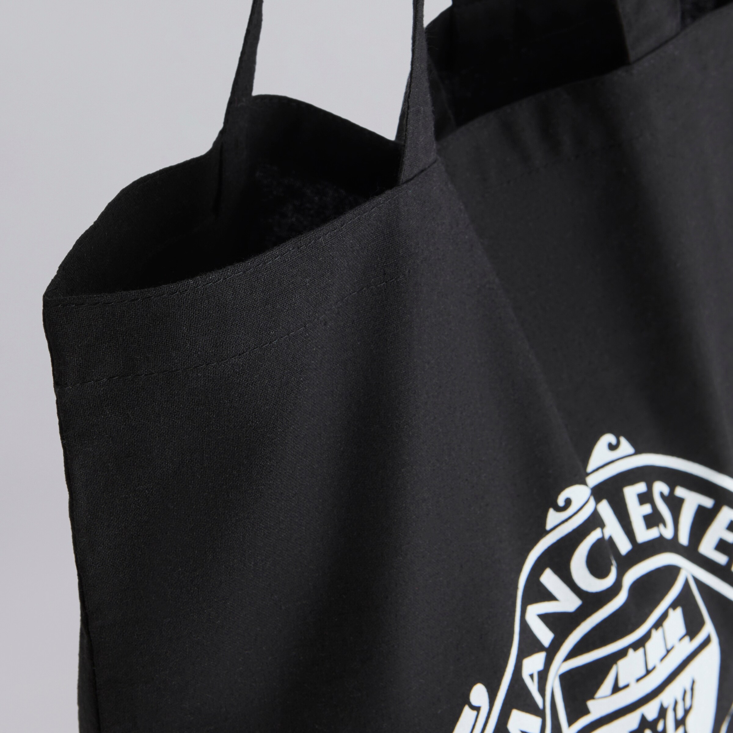 Manchester United Cotton Tote Black Black Detail [4-4]