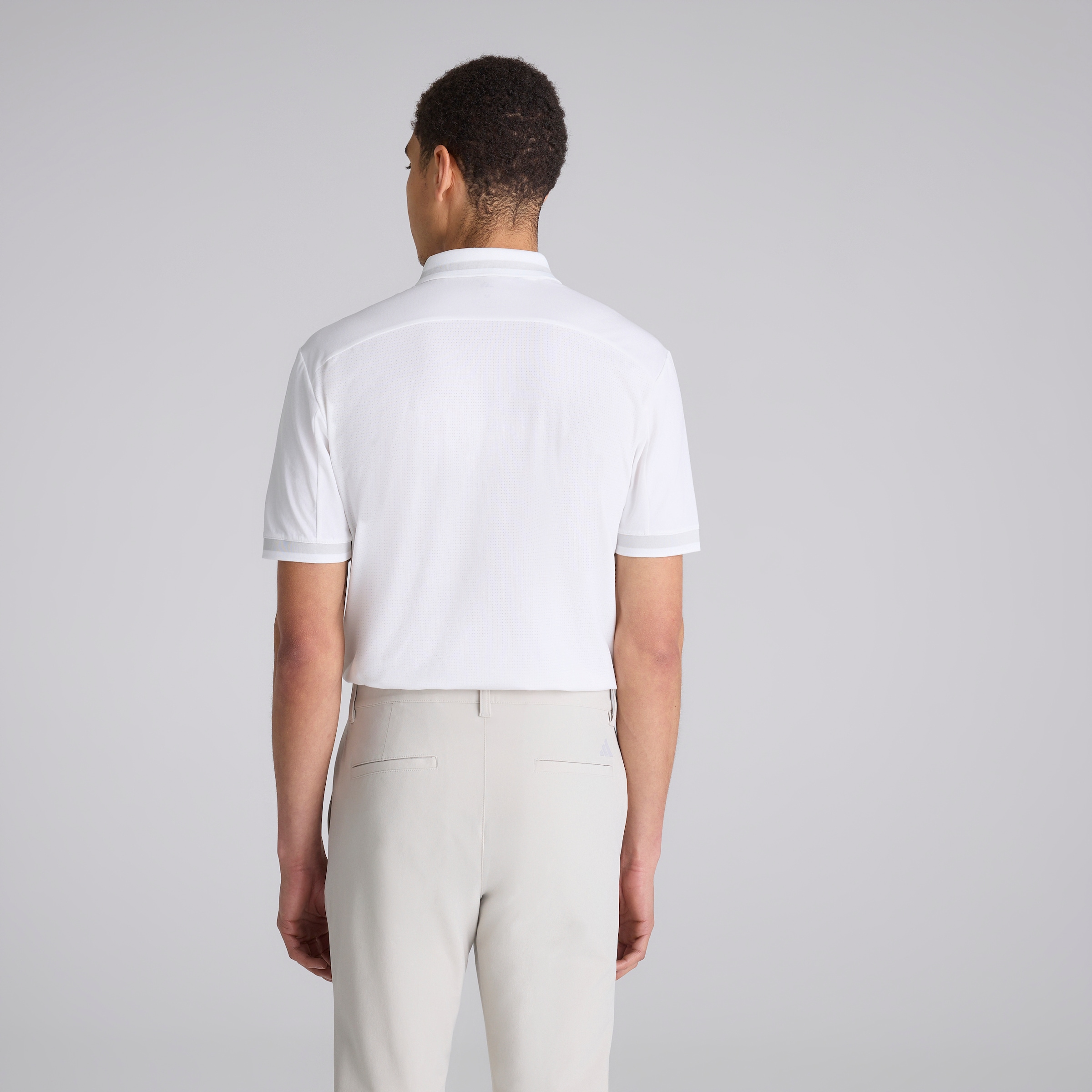 Manchester United x adidas Golf Beyond The Course Polo Shirt White White Detail [2-5]
