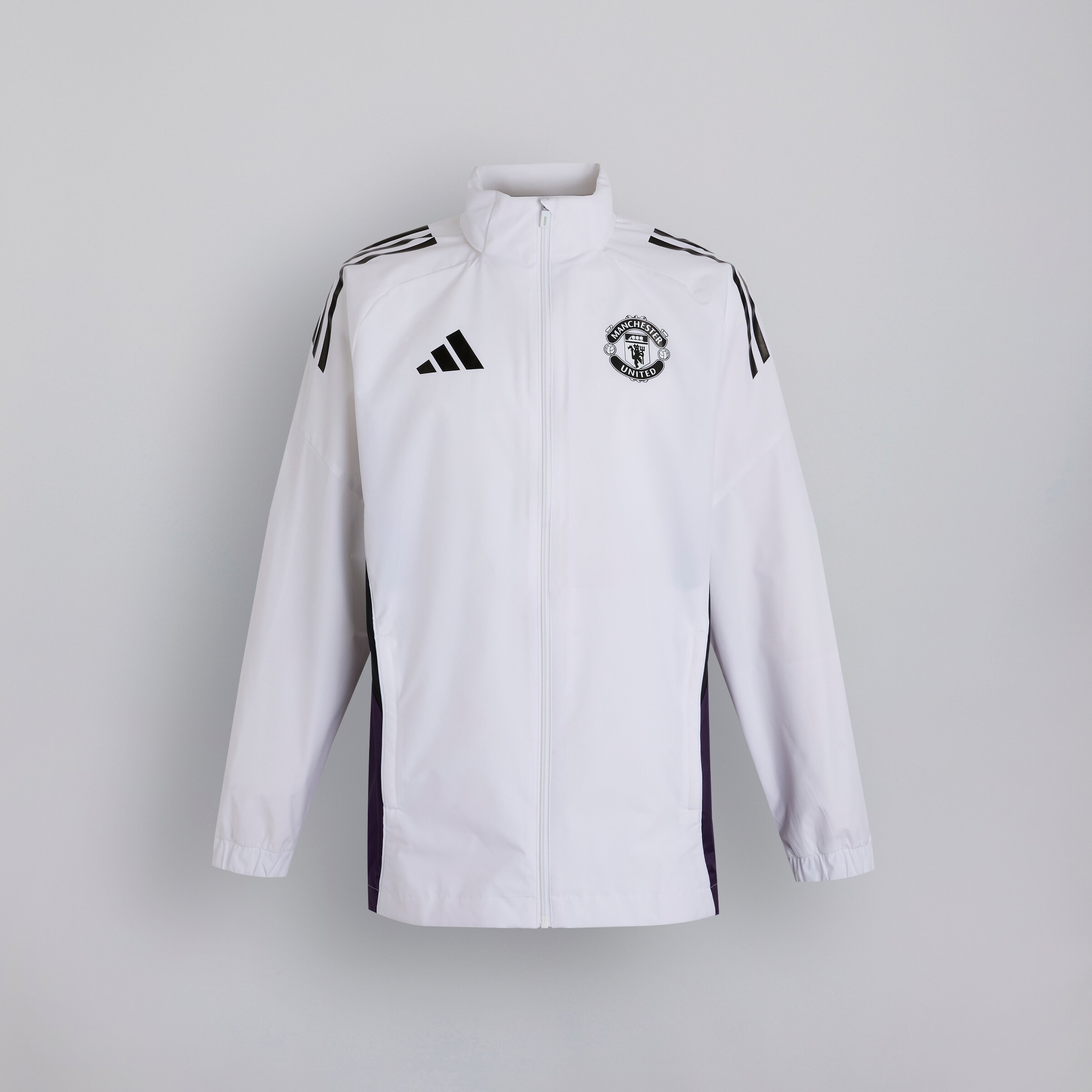 Manchester United Tiro 25 Competition All-Weather Jacket White Detail [7-8]