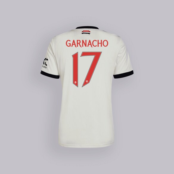 Manchester United 24/25 Third Jersey with Garnacho 17 Cup Printing White