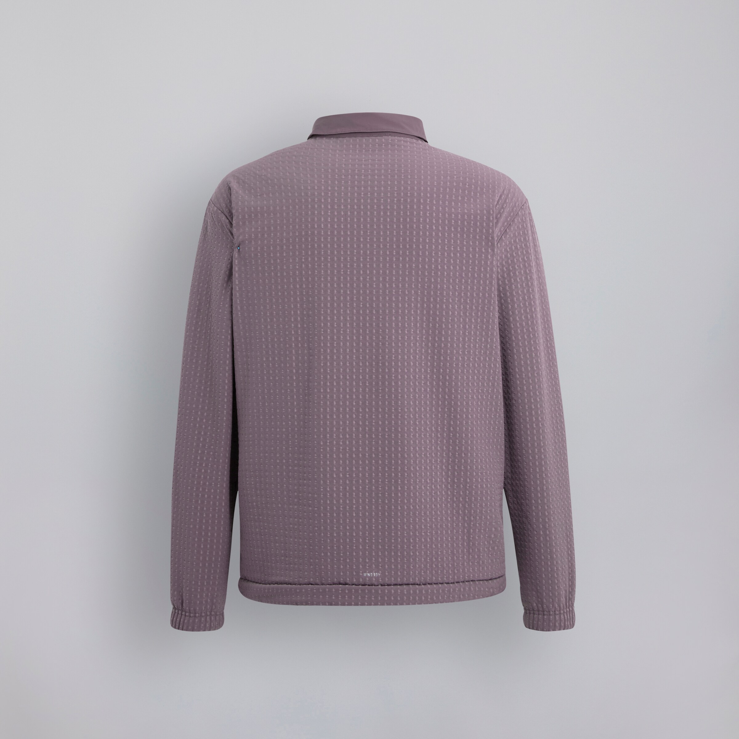 Manchester United x adidas Mens Golf Ultimate365 Tour WIND.RDY 1/4 Zip Sweatshirt Purple Violet Détail [7-7]