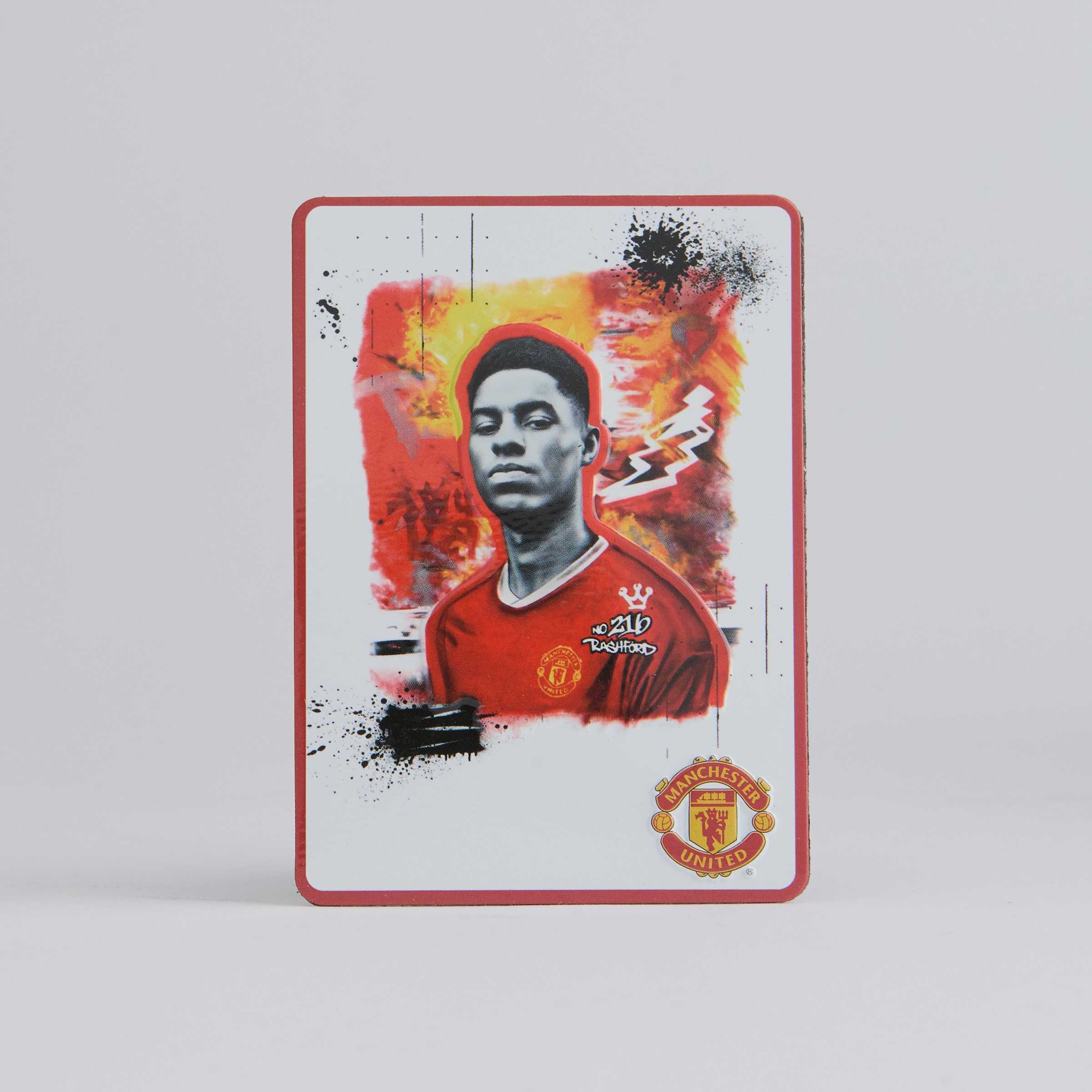 Manchester United Graffiti Rashford Magnet White White Detail [1-4]
