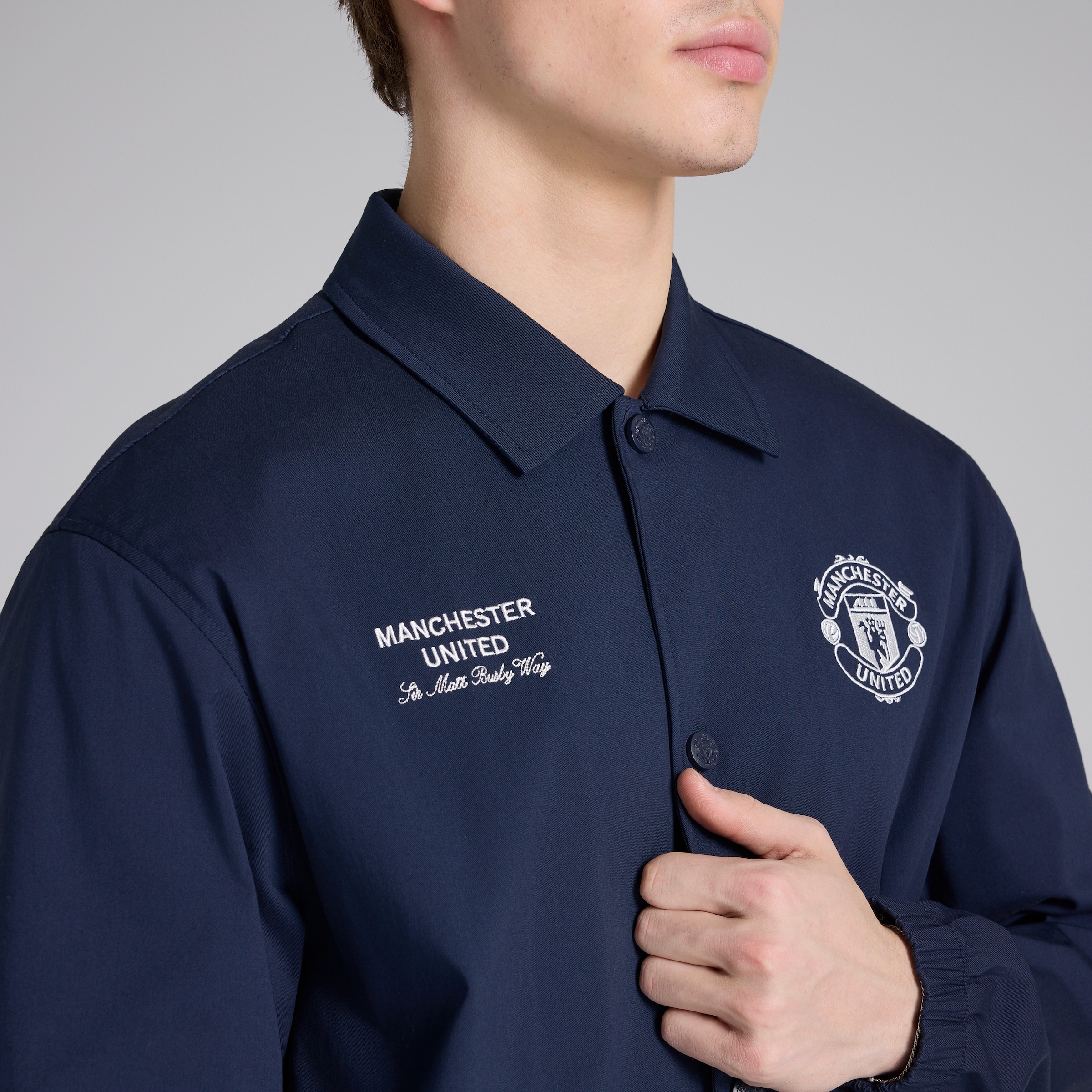 Manchester United Theatre of Dreams Parka Navy Navy blue Detail [6-6]