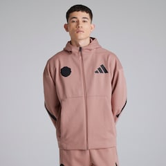 Manchester United x adidas Z.N.E. Full Zip Hoodie Pink