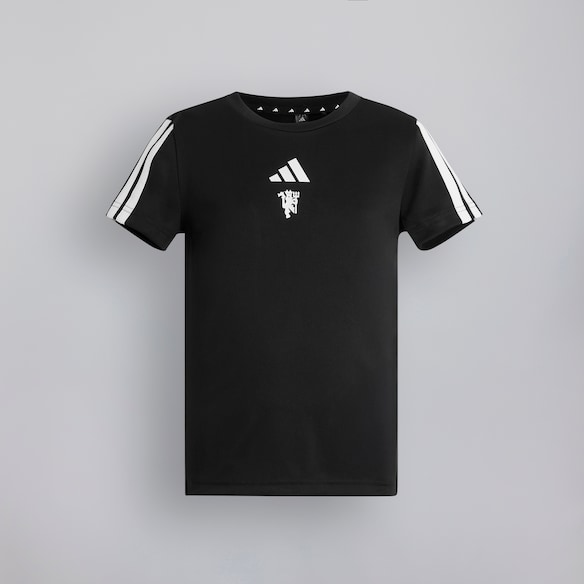 Manchester United x adidas Kids Essentials Training CLIMACOOL T-Shirt Black Black