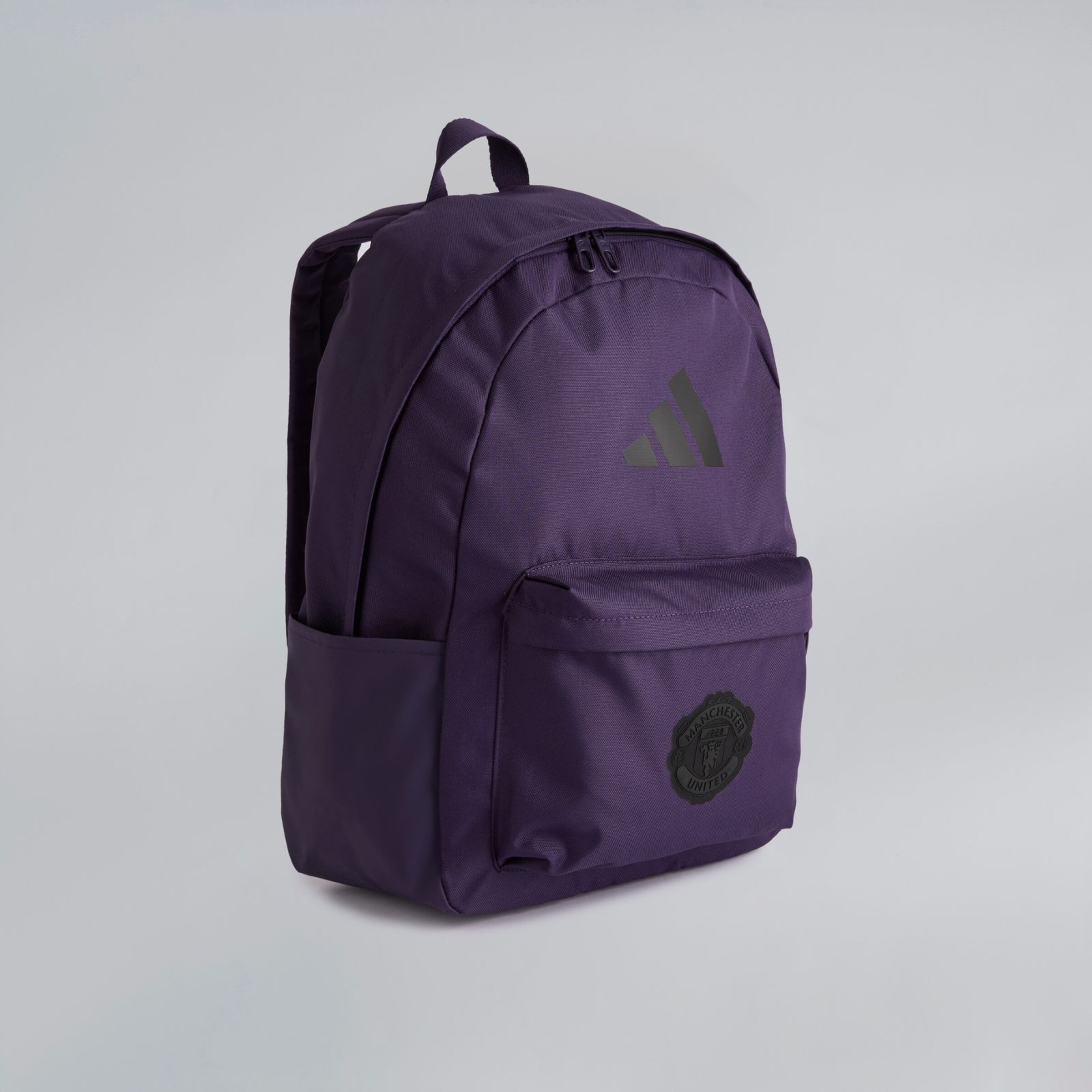 Manchester United x adidas Classic 3 Bars Backpack Purple Purple Detail [3-4]