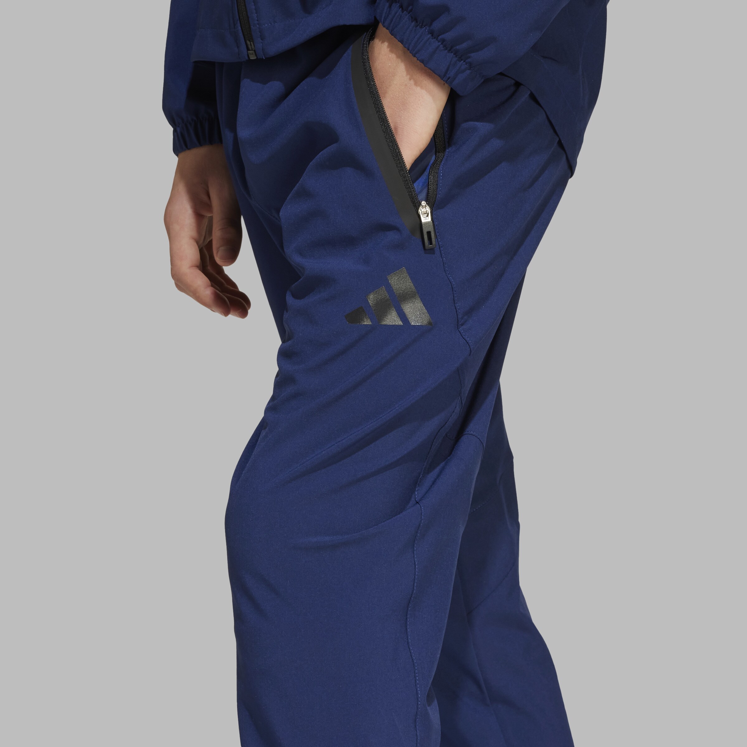 Manchester United Kids Tiro 24 Competition Vis Tech Travel Pants Blue Blue Detail [5-6]