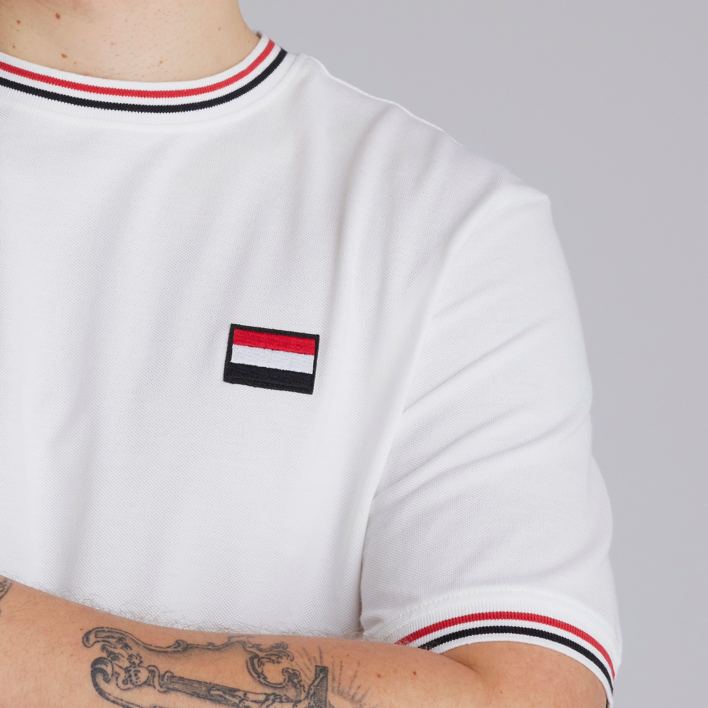 Manchester United Pique T-Shirt White White Detail [4-5]