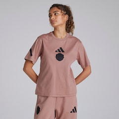 Manchester United x adidas Womens Z.N.E. T-Shirt Pink