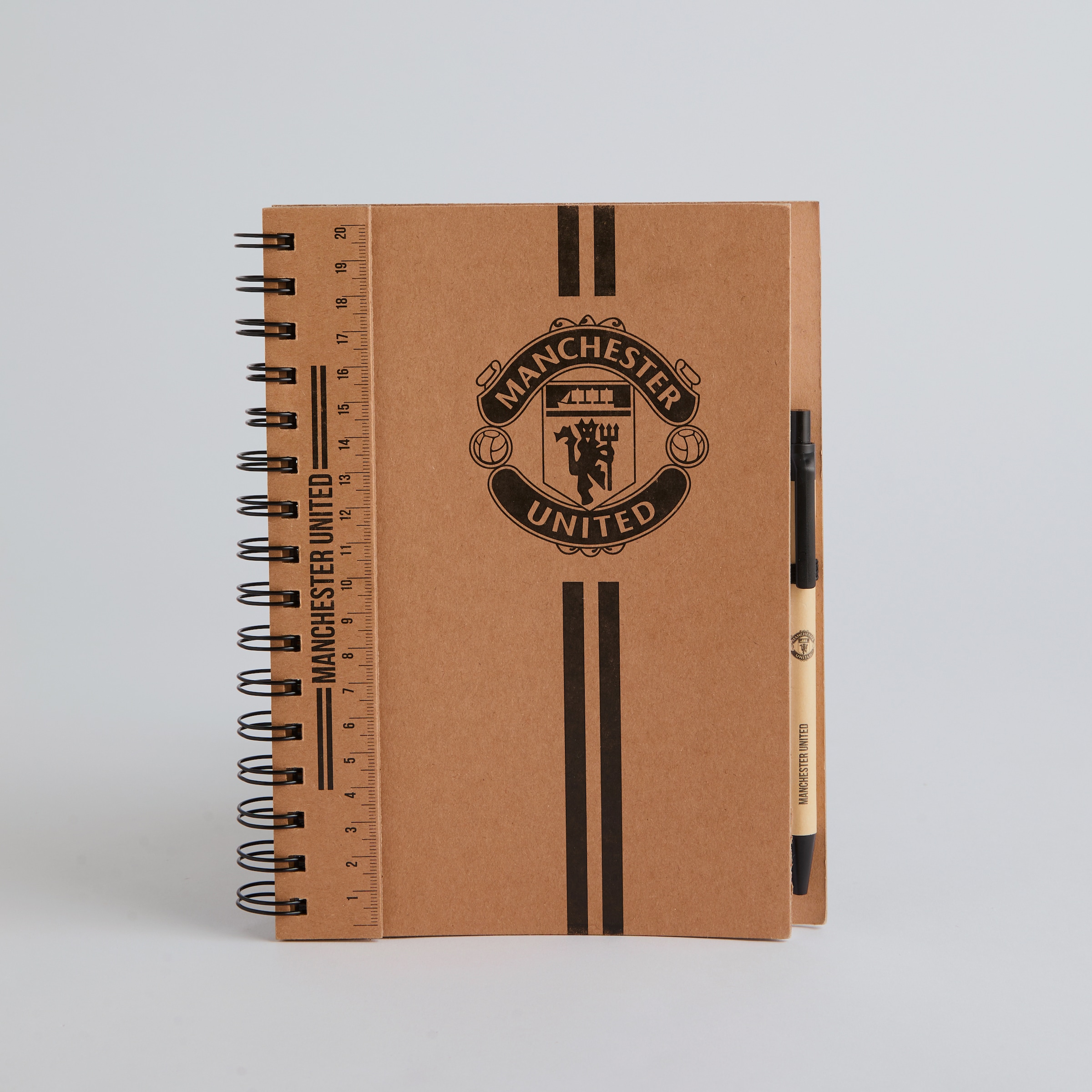 Manchester United A6 Notebook and Pen Set Brown Brown