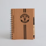 Manchester United A6 Notebook and Pen Set Brown