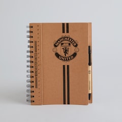 Manchester United A6 Notebook and Pen Set Brown
