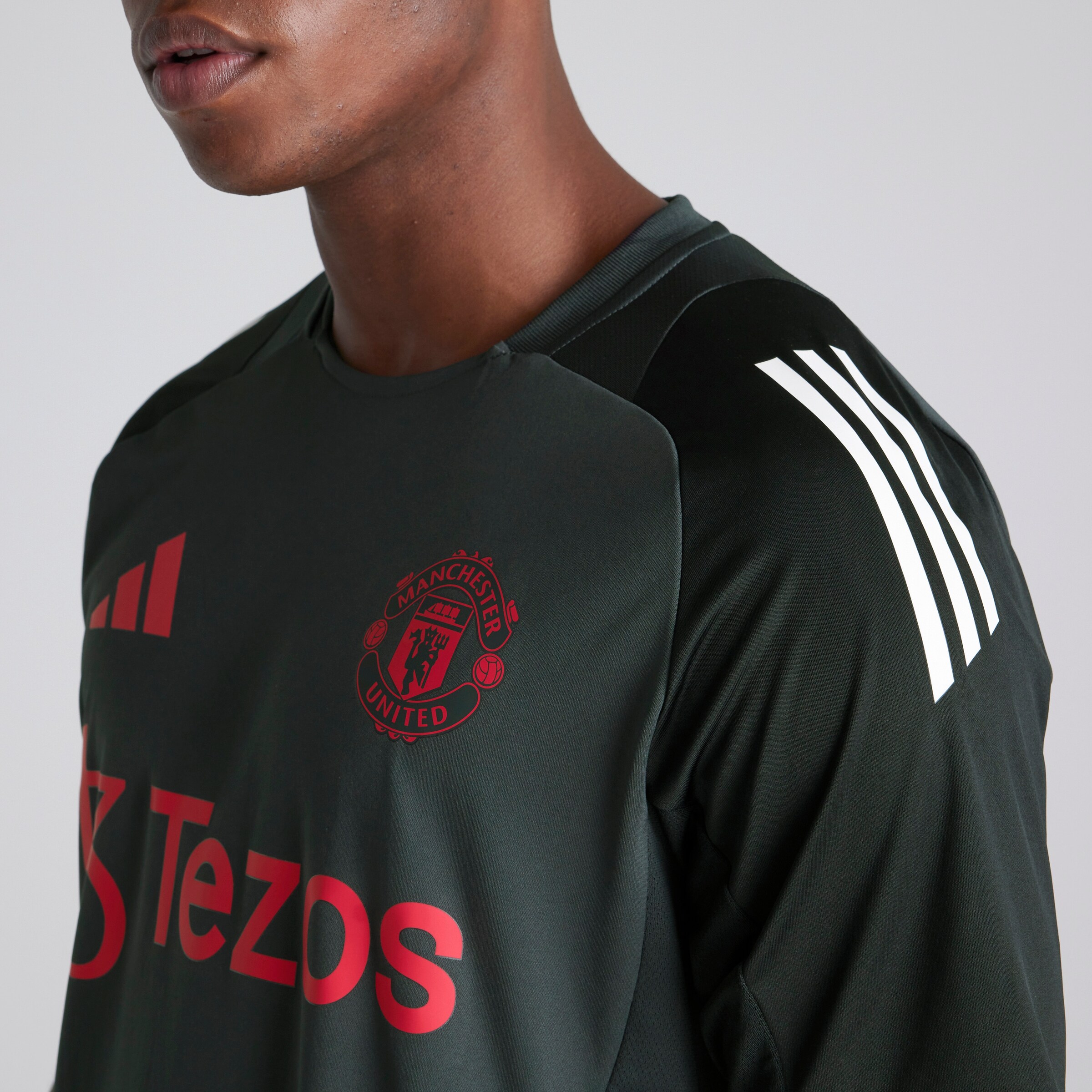 Manchester United European Training Tiro 24 Training Jersey Dark Grey Détail [6-9]