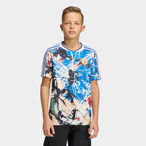 Manchester United x adidas Kids Stone Roses Jersey Blue Multi