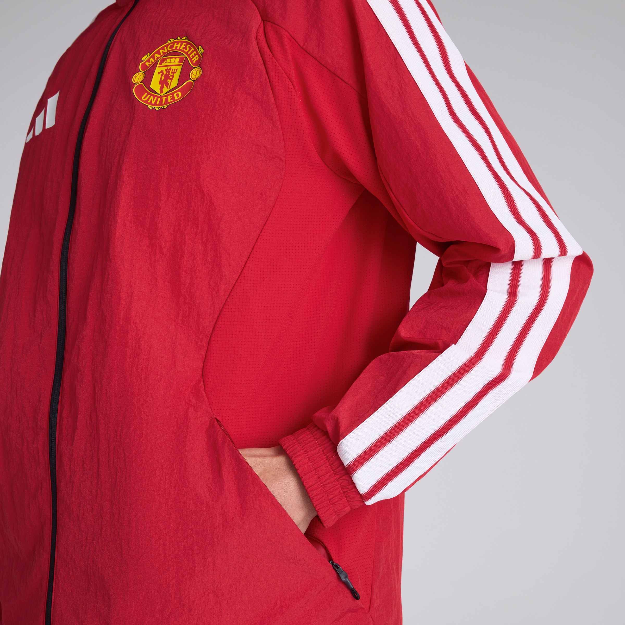 Manchester United 26/27 Anthem Jacket Red Red Detail [5-6]