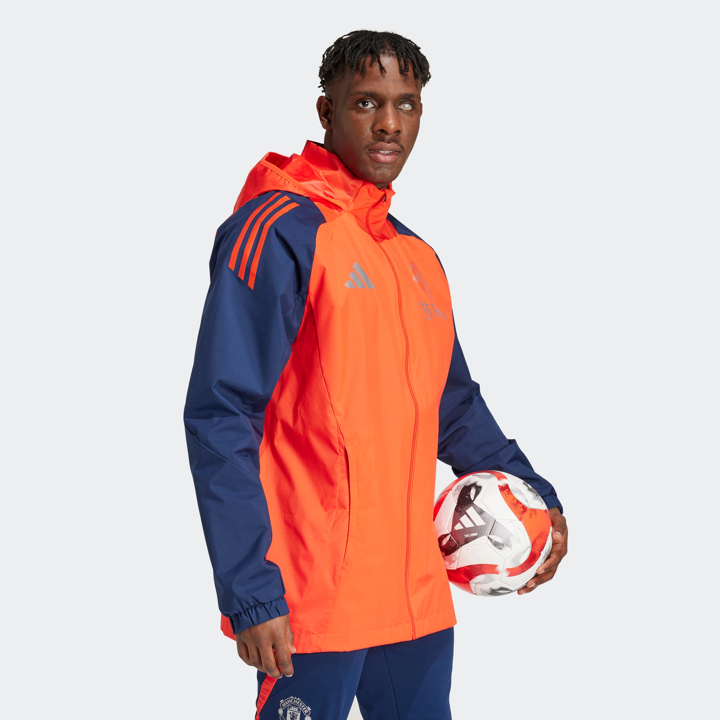 Buy Manchester United Adidas Training Jacket Orange Manchester United Store