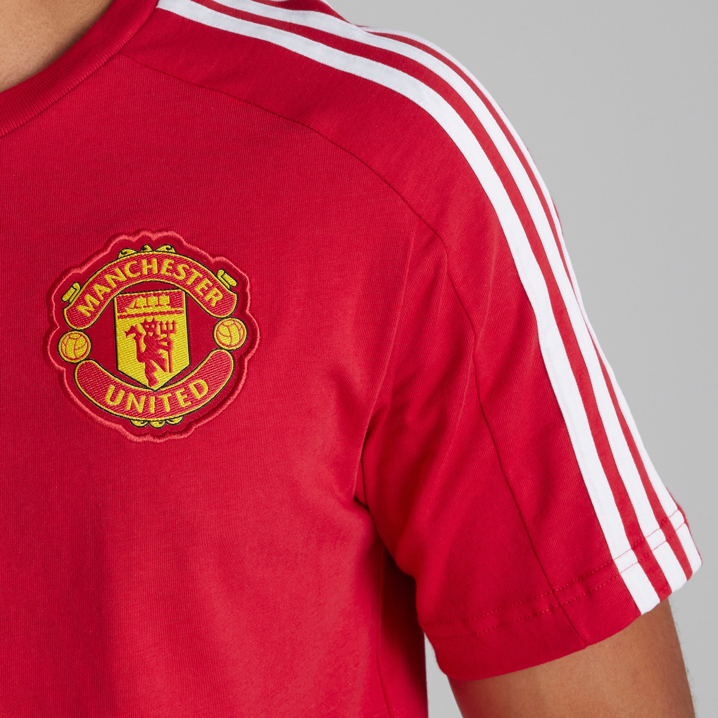 Manchester United DNA T-Shirt Red Red Detail [4-7]