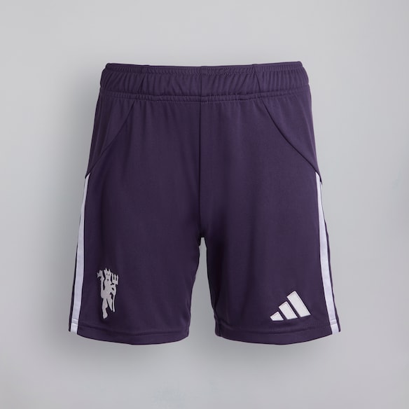Manchester United 25/26 Away Shorts Kids Purple