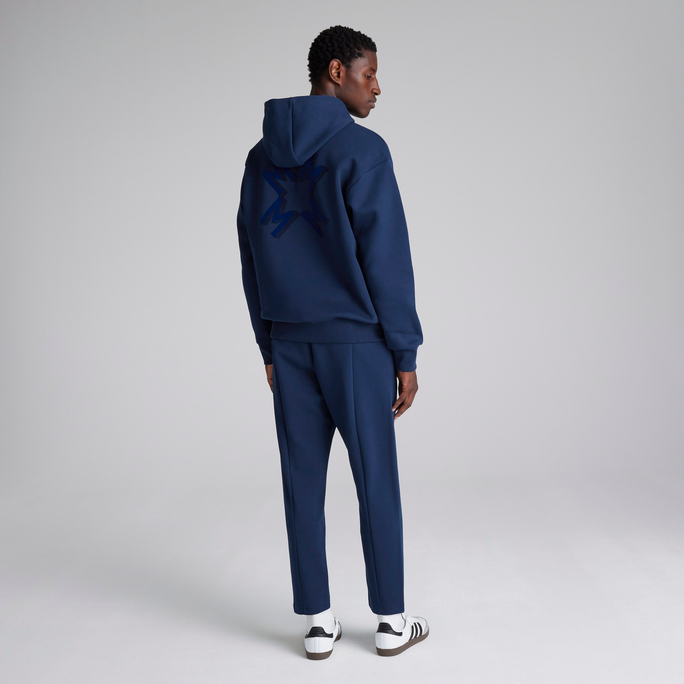 Manchester United Seasonal Doubleknit Pantalon de Survêtement Bleu Bleu Détail [4-6]