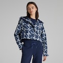 Manchester United x adidas Womens SZN Windbreaker Jacket Blue