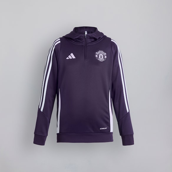 Manchester United Tiro 25 Competition Training Hoodie Kids Purple