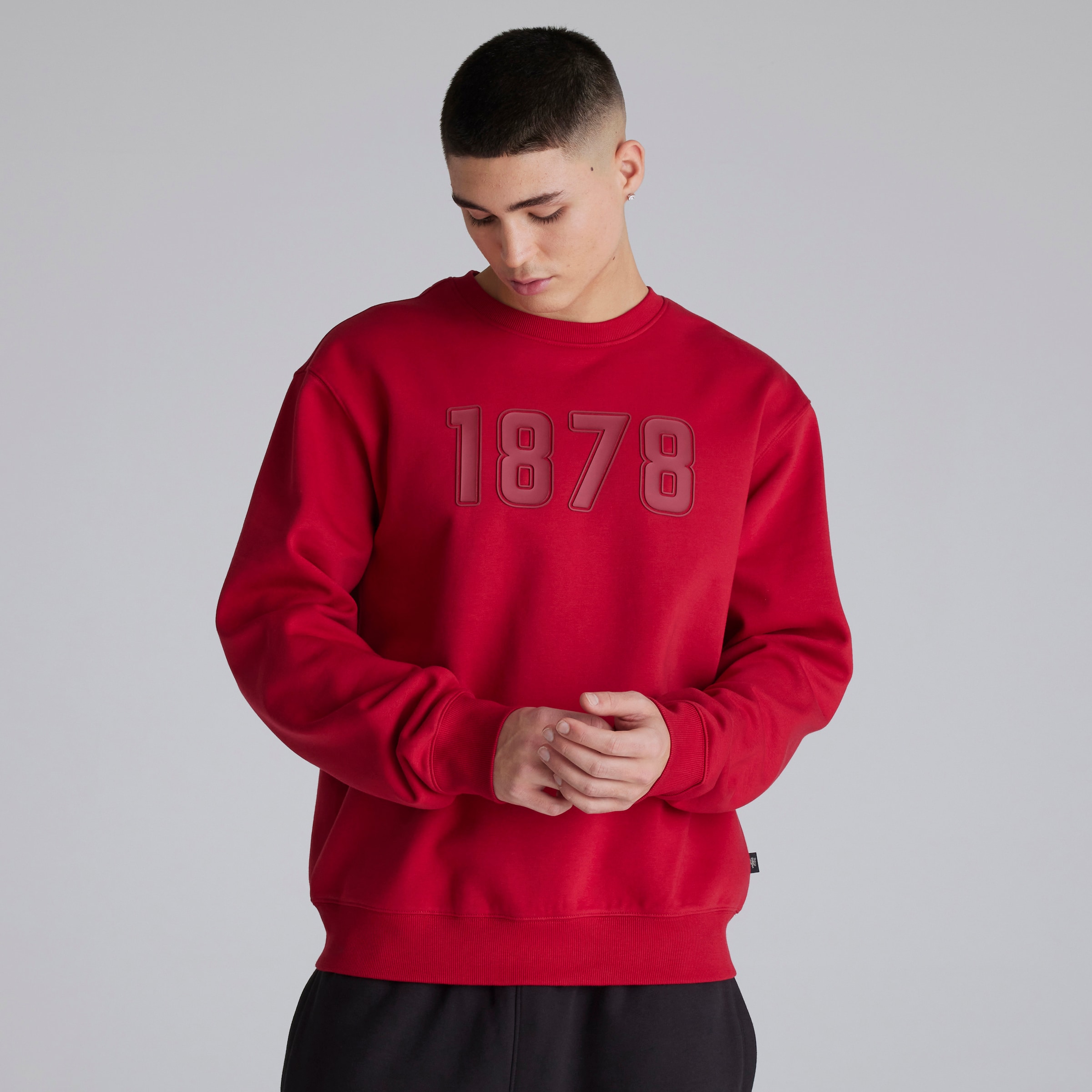 Manchester United Mens 1878 Sweatshirt Red Red