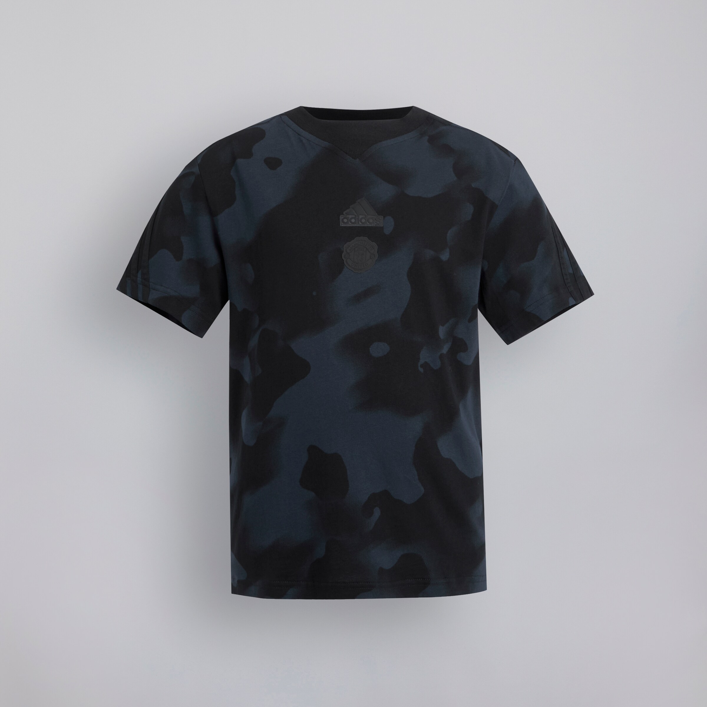 Buy Manchester United x adidas Kids Future Icons Camo Printed T Shirt Black Manchester United Store