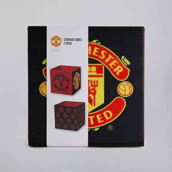 Manchester United Storage Box 2 Pack Red