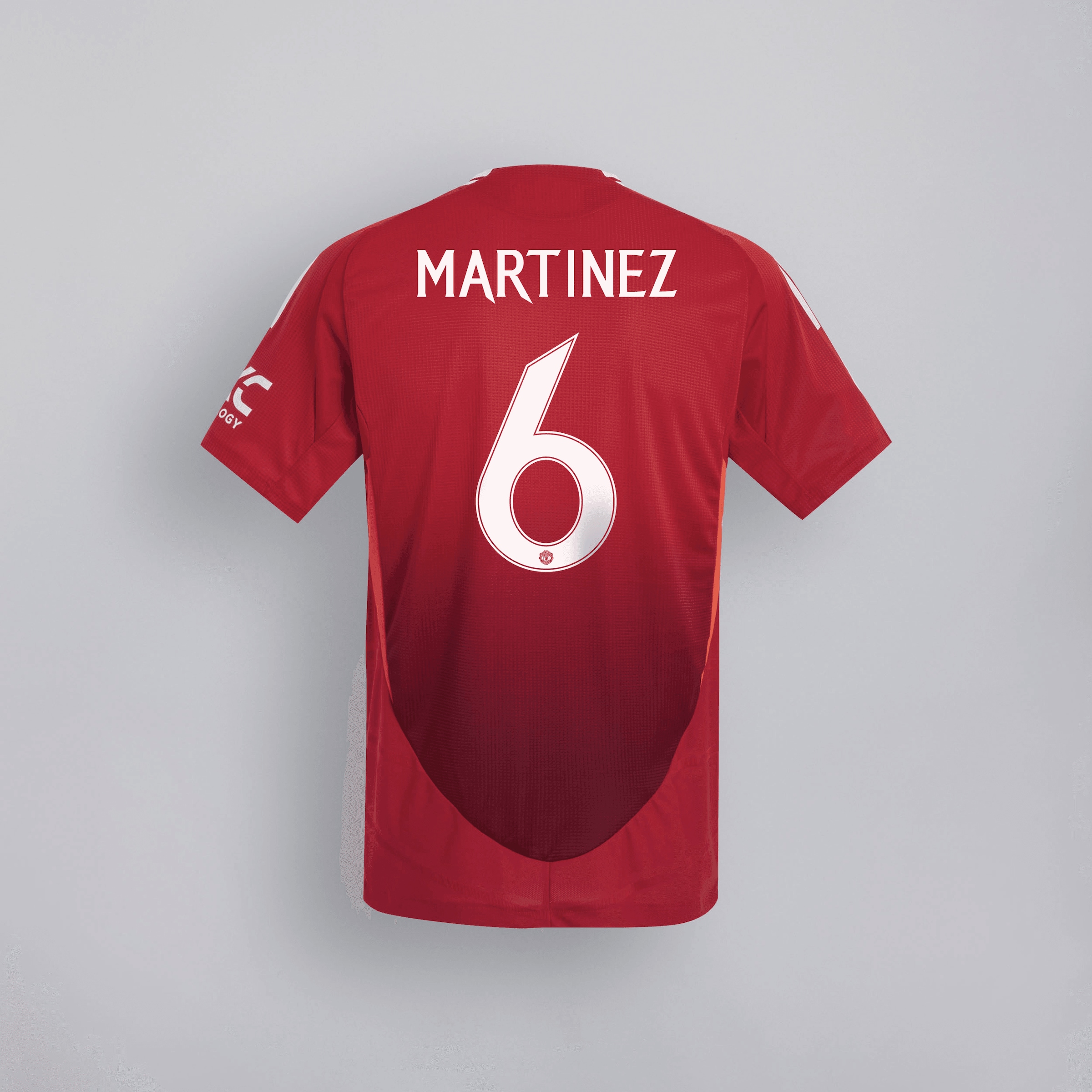 Manchester United 24/25 Home Jersey Kids with Martinez 6 Cup Printing Red