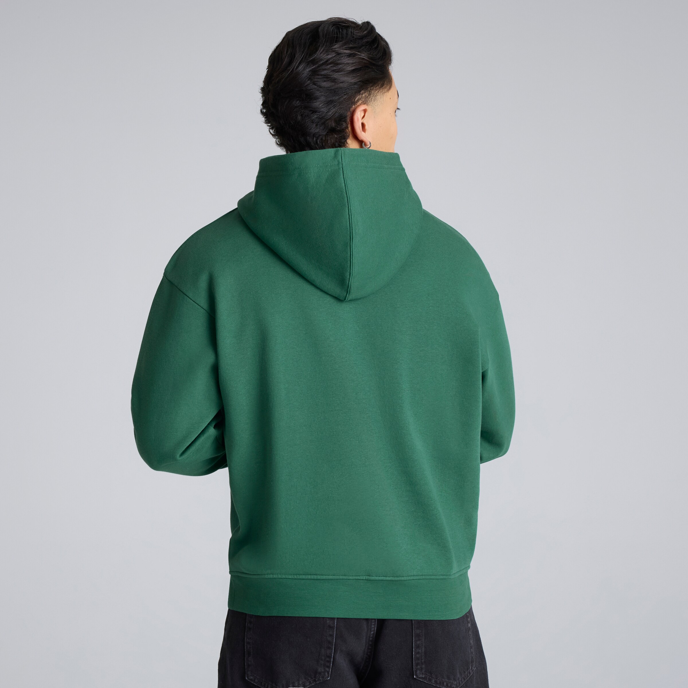 Manchester United Archive Overhead Hoodie Green Green Detail [2-6]