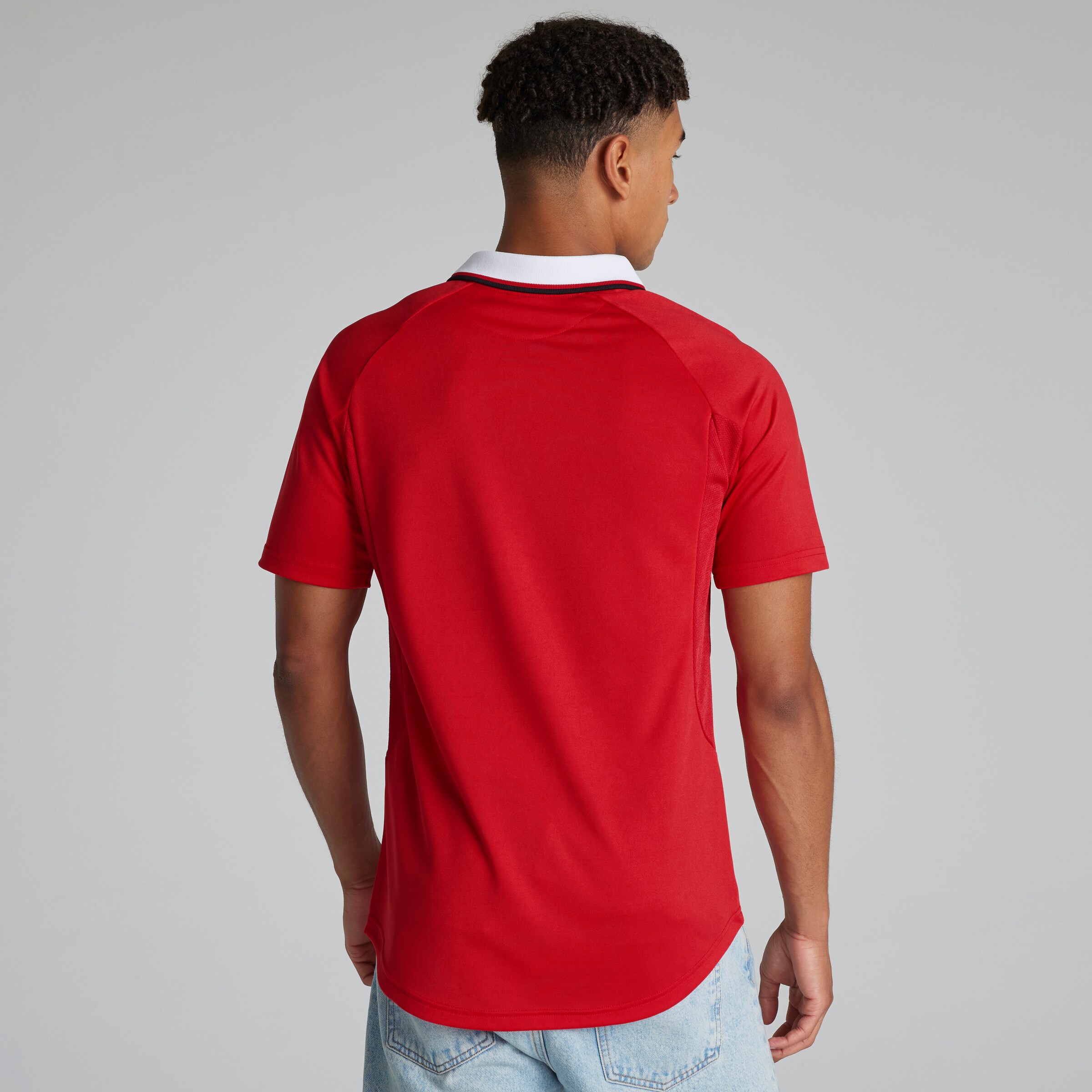 Manchester United 1999 Champions League Final Shirt Red Rouge Détail [2-5]