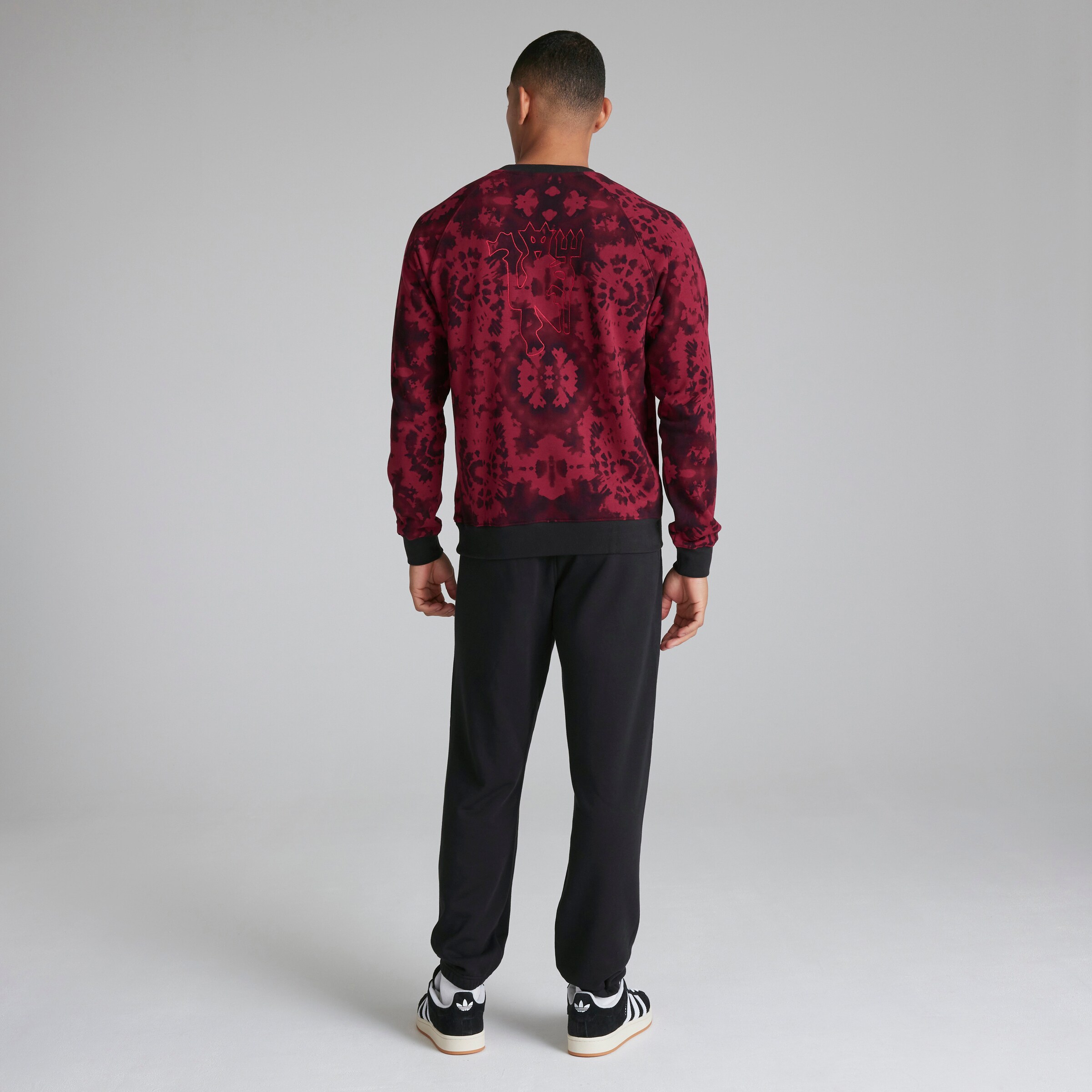 Manchester United x adidas Mens Lunar New Year Pants Black Black Detail [3-8]