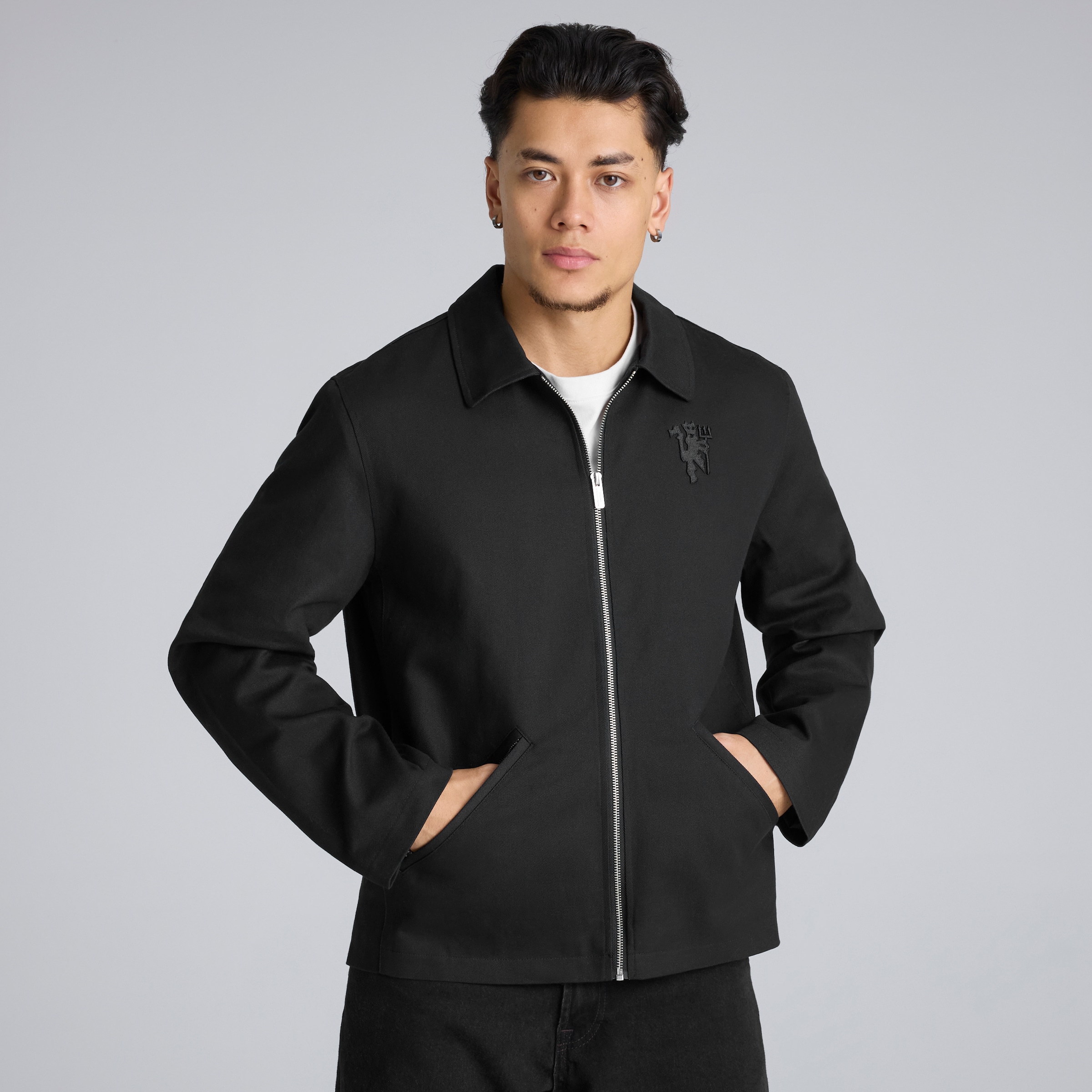 Manchester United Hated Adored Never Ignored Field Jacket Black Black