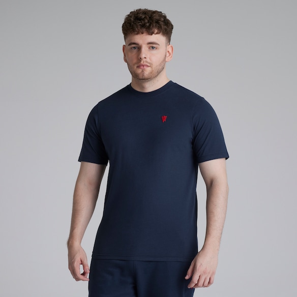 Manchester United Devil Essentials T-Shirt Navy Navy blue