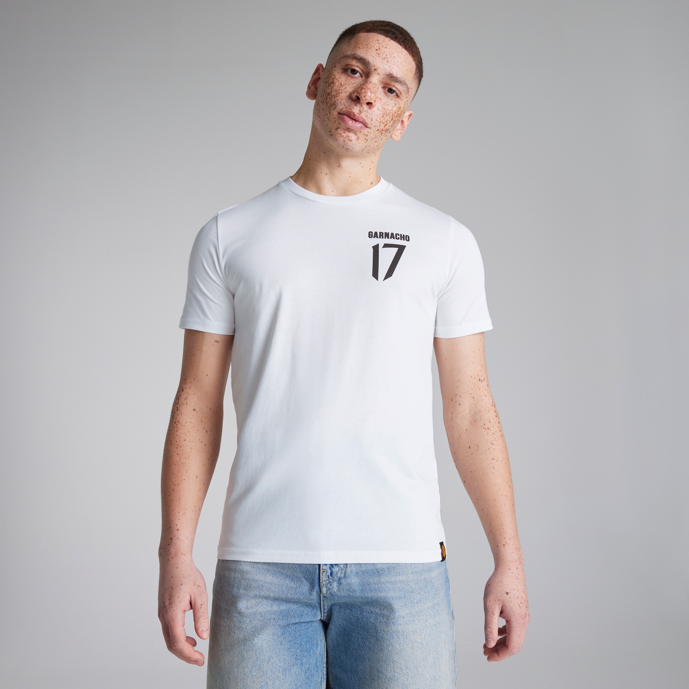 Manchester United Garnacho 17 T-Shirt White White