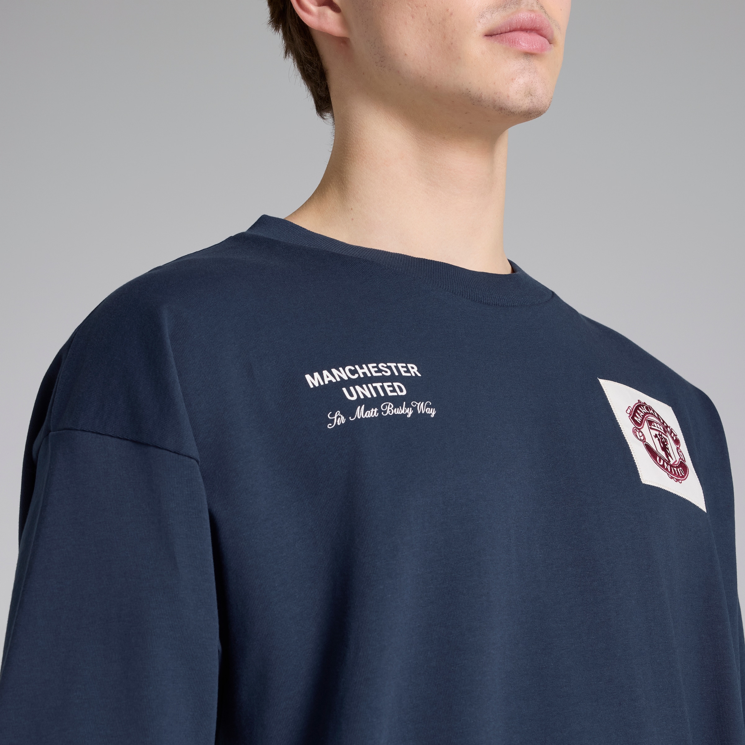 Manchester United Theatre of Dreams T-Shirt Navy Navy blue Detail [5-5]