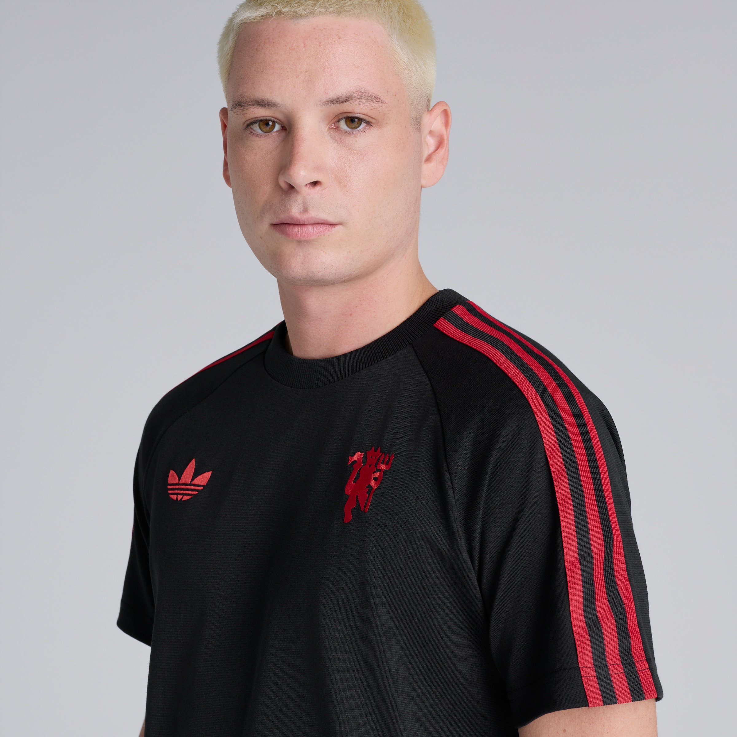 Manchester United x adidas Originals T-Shirt Black 黑色 细节 [4-5]