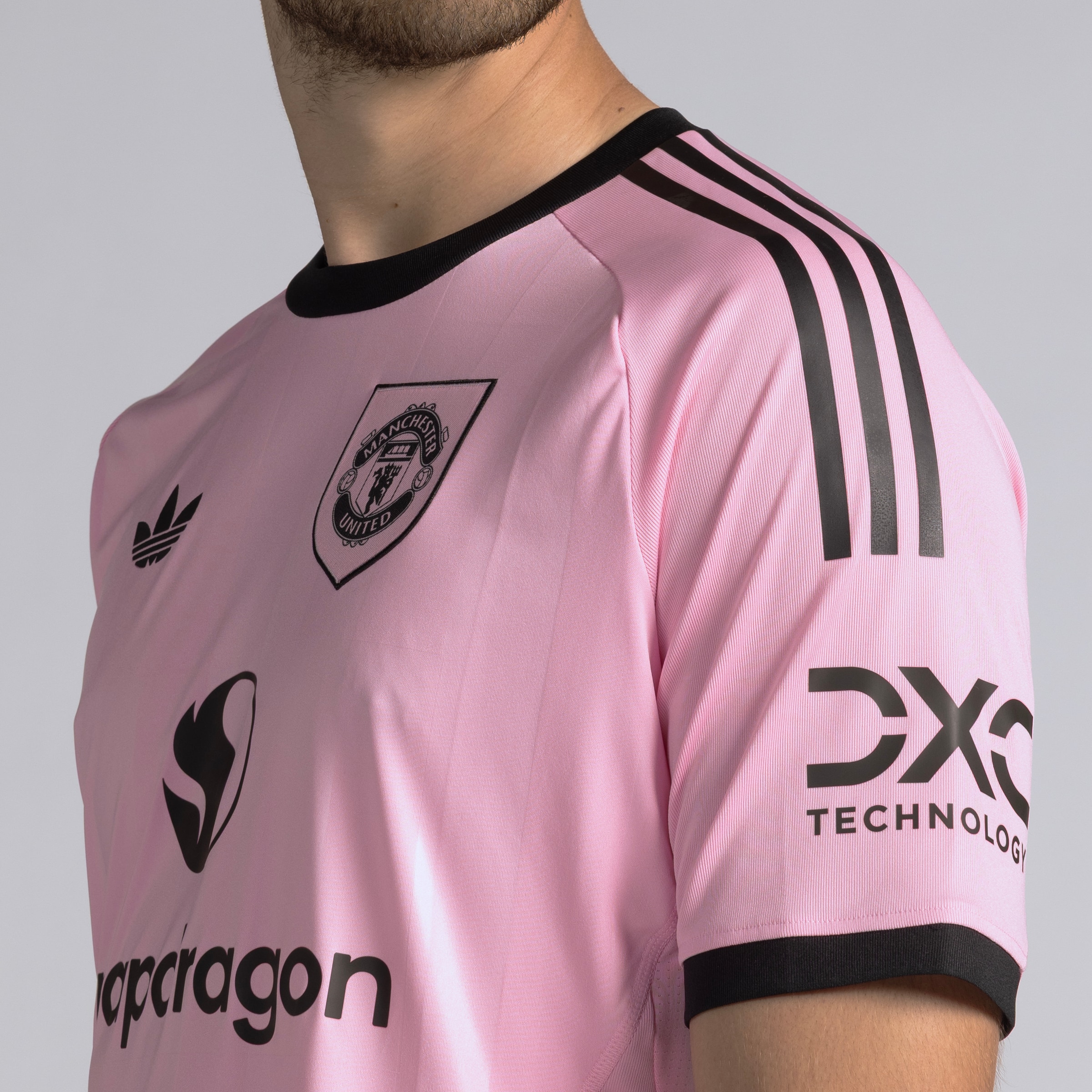 Manchester United 25/26 Third Mens Goalkeeper Jersey Pink 분홍색 세부 사항 [5-5]