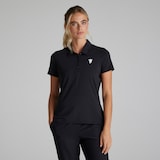 Manchester United x adidas Womens Golf Ultimate365 Polo Shirt Black