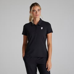 Manchester United x adidas Womens Golf Ultimate365 Polo Shirt Black