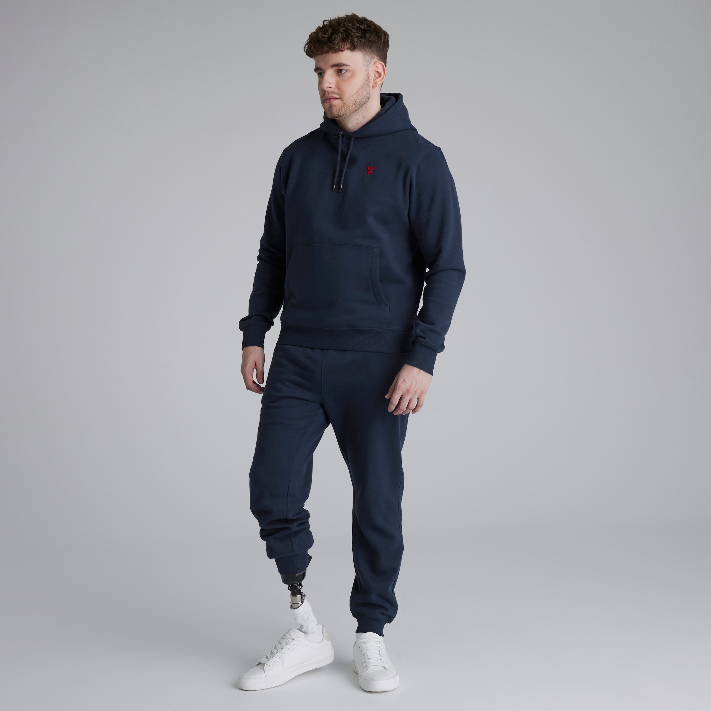 Manchester United Devil Essentials Joggers Navy Navy blue Detail [3-5]