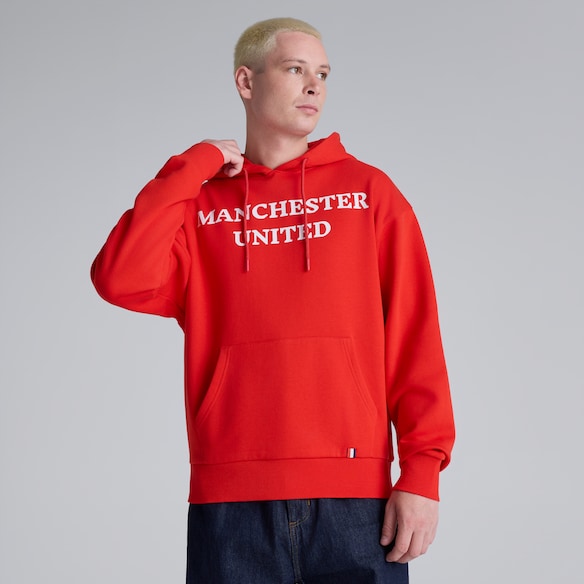 Manchester United Club Colours Hoodie Red Rouge